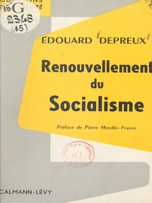 cover image of Renouvellement du socialisme